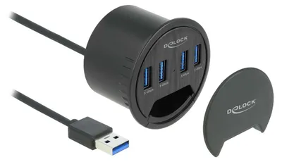 Immagine prodotto di Hub Delock - 4 porte USB 3.2 Gen 1 - per montaggio a incasso