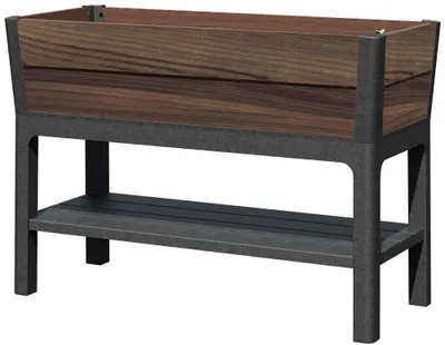Image de Jardinière surélevée Keter Ashwood 113 x 48 x 79,5 cm Noyer