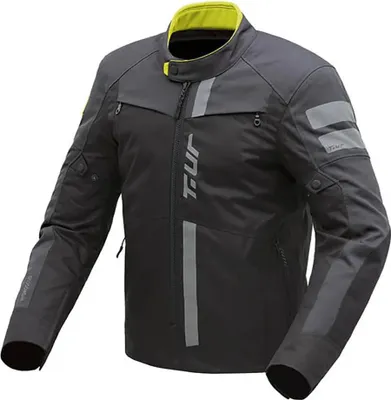 Produktbild von T.UR Tasmania Hydroscud Schwarz Grau 2-Lagen Jacke Genehmigt größe XXXL
