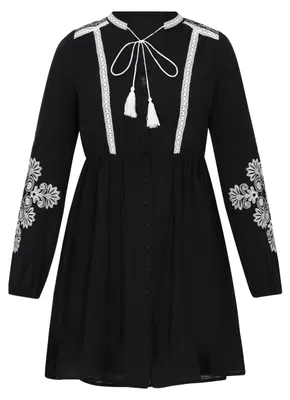 Produktbild von VIRITA damen kleid - schwarz, S