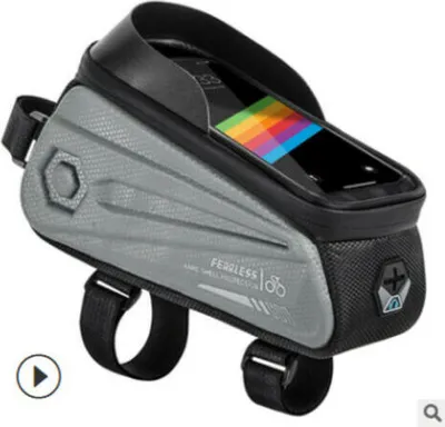 Produktbild von Bike BagFahrradtasche Wasserdicht Rahmentasche Oberrohrtasche 7,0'' Handyhalter