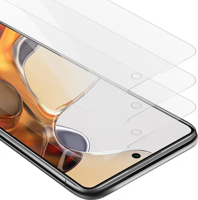 Immagine prodotto di Cadorabo 3x pellicola blindata per Xiaomi 11T / 11T PRO pellicola protettiva in vetro protettivo trasparente per schermo temperato