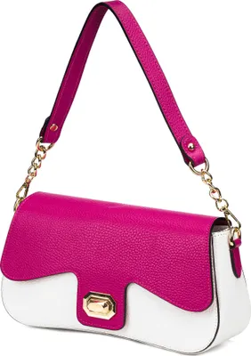 Immagine prodotto di Vera Pelle Classic Messenger Bag In Fucsia, Vera Pelle