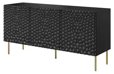 Obrázok produktu pre Komoda HOLE 152x42.5x74.5 cm čierna matná