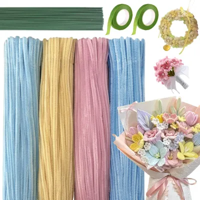 Imagen del producto de Set de 422 limpiapipas de chenilla en colores pastel