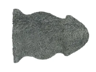 Produktbild von Curly-Lammfell geschoren grau ca. 100 cm Länge