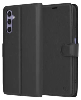 Zdjęcie produktu dla Techsuit Leather Folio – etui do Samsung Galaxy S24 – czarne