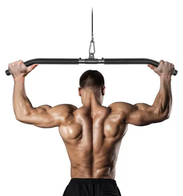 Produktbild von Latzugstange Klimmzugstange Trainingsstange - 85 cm oder 100 cm - Stahl - Schaumstoffgriffe - Abnehmbar