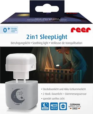 Produktbild von reer 2in1 SleepLight, LED, Steckdose, Junge/Mädchen, AC, Akku
