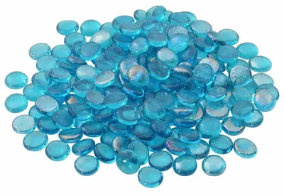 Immagine prodotto di vidaXL, sassolini di vetro, 17-19 mm, colore blu acqua