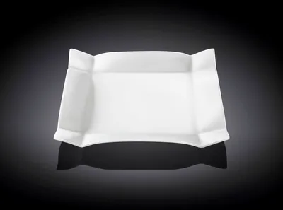 Produktbild von Wilmax Dessertteller 20 x 20 cm aus Porzellan, Weiß WL-991231/A
