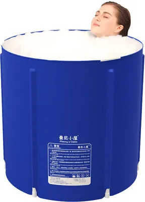 Immagine prodotto di Vasca da bagno pieghevole portatile PVC acqua bagno secchio all'aperto 70x65CM