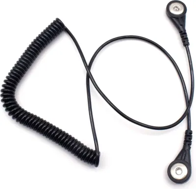 Produktbild von QUADRIOS, 1903EC015, Spiralkabel 1,8 m  2 x Knopf 4 mm