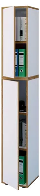 Produktbild von Büroschrank aus Holz mit Drehtür, 5-Fach, Breite 30 cm