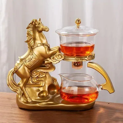 Produktbild von Automatisches Teeset aus Glas mit Teekanne und Tee-Ei