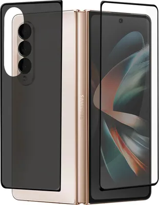 Obrázok produktu pre Predný a zadný kryt pre Galaxy Z Fold4 z tvrdeného skla 9H transparentný