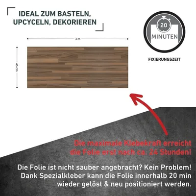 Produktbild von Klebefolie Parkett braun - 67,5x300cm