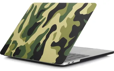Produktbild von Mobigear Design Schutzhülle für MacBook Pro 16 Zoll (2019-2020), Hartschale, Modell A2141, Design: Dschungel-Tarnmuster