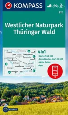 Obrázok produktu pre KOMPASS Turistická mapa 812 Prírodný park Západný Durínsky les