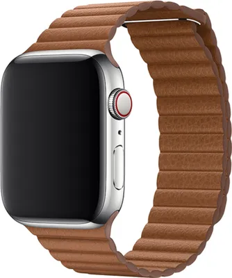 Produktbild von Apple Leather Loop Apple Watch large 42mm / 44mm / 45mm / 49mm Saddle Brown
