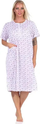 Immagine prodotto di Camicia da notte da donna; bianco-Bordo M/38