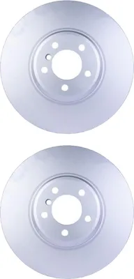 Imagen del producto de 2 discos de freno ventilados internos, diámetro 79 mm, grosor 36 mm, marca HELLA, compatibles con BMW Serie 7