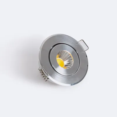 Produktbild von LED Downlight Einbaustrahler Rund COB CRI90 Ausschnitt Ø 45 mm Silber 4000K Neutralweiß