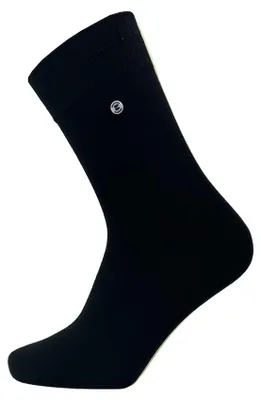 Produktbild von Uni Baumwollsocken schwarz – Black – 41-46