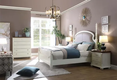 Produktbild von Bett Nachttisch Kommode 3 tlg. Schlafzimmer Set Design Modern Luxus Betten Neu