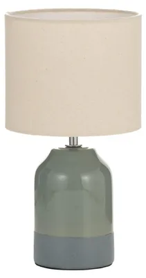 Zdjęcie produktu dla Lampa stołowa Paulmann Sandy Glow, model E14, maksymalna moc 20W, kolor: kremowy, zielony