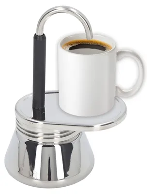 Immagine prodotto di Caffettiera Moka – Acciaio inossidabile – Portatile e leggera – Macchina per caffè italiana – Per 1 tazza – Preparazione manuale del caffè