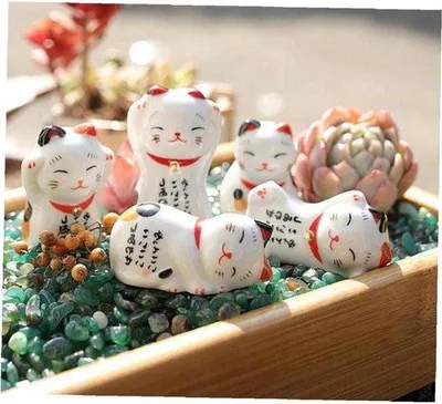 Immagine prodotto di Decorazioni decorative in Vetroceramica - 5 pezzi - Bianco