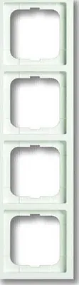 Produktbild von BJ future linear Rahmen 1724-884K 4fach für Kanalinst. studioweiß matt