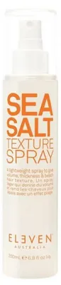 Produktbild von ELEVEN Australia Sea Salt, Haarspray, 200 ml, Texturierung, Volumengebend, Water (Aqua) (Eau), Alcohol Denat., Magnesium Sulfate, Sea Salt (Maris Sal) (Sel marin), VP/VA..., 1 Stück(e)