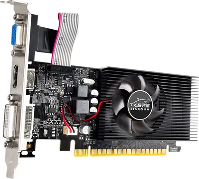 Produktbild von JINGSHA GT730 Grafikkarte, 4 GB/GDDR3/128 Bit Speicher, 700 MHz Kernfrequenz, kompatibel mit VGA+DVI+HDMI-Anschluessen fuer Buerospiele