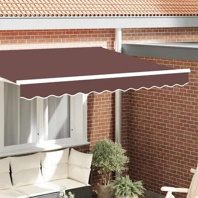 Obrázek produktu pro Náhradní lem markýzy Hnědý pruh 2,5 m Polyester