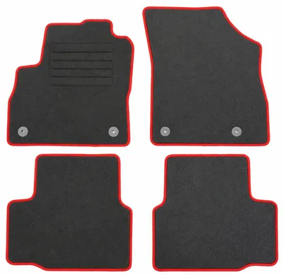 Produktbild von Fußmatten-Set für Opel Astra K, 10/2015-09/2022, 4-teilig, Schwarz
