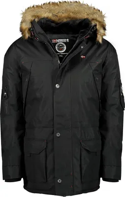Produktbild von Geographical Norway warme Herren Jacke Winterjacke Model: G-Saure, Farbe: Schwarz, Größe: L