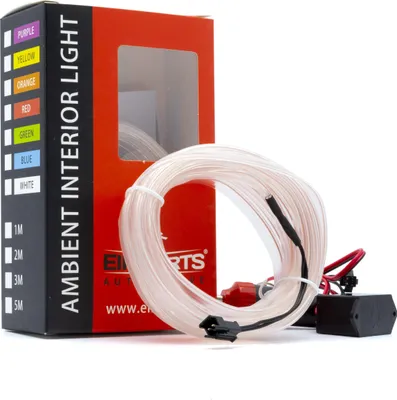 Obrázek produktu pro LED osvětlení interiéru automobilu, 12 V, bílé, 5 metrů