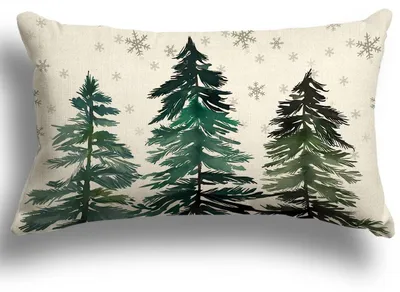 Zdjęcie produktu dla Poszewka na poduszkę świąteczna, 30x50 cm, mieszanka lnu, zestaw 1 sztuka