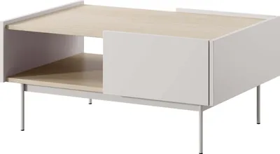 Obrázok produktu pre FURNLUX Konferenčný stolík Color Beige 97cm / Hlavná farba: béžová / Rozmery: 97 x 45 x 65 cm