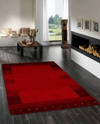 Produktbild von Teppich COLORADO | Farbe: Rot; Größe: 90x160 cm | strapazierfähig und leicht zu reinigen | Wohnzimmer | Schlafzimmer