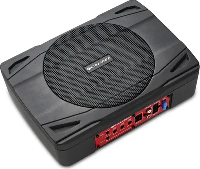 Image de Caisson de basses amplifié pour voiture Caliber - 100 watts RMS - 500 watts de puissance de crête - RCA - woofer 8 pouces (BC120US)