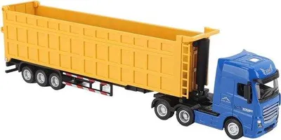 Produktbild von Diecast-Modellcontainer-Lkw Spielzeug für Kinder - Hohe Simulation - Gelb
