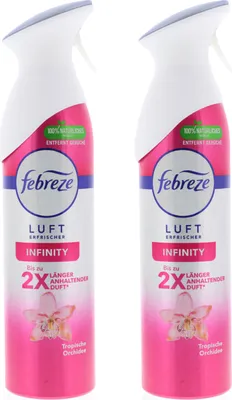 Produktbild von 2 x Febreze Lufterfrischer Infinity Tropische Orchidee Raumspray je 300ml entfernt Gerüche