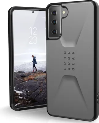 Zdjęcie produktu dla Urban Armor Gear Civilian series, Pokrowiec, Samsung, Samsung Galaxy S21 Plus 5G, 17 cm (6.7"), Srebrny