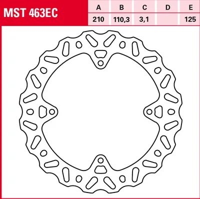 Produktbild von TRW Bremsscheibe Offroad starr MST463EC 85 SX