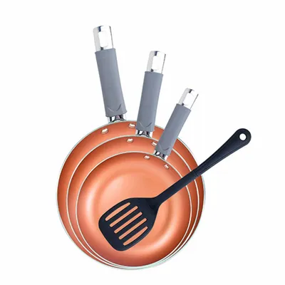 Produktbild von Pfannenset Bergner Loja 4 Stücke Silberfarben Edelstahl