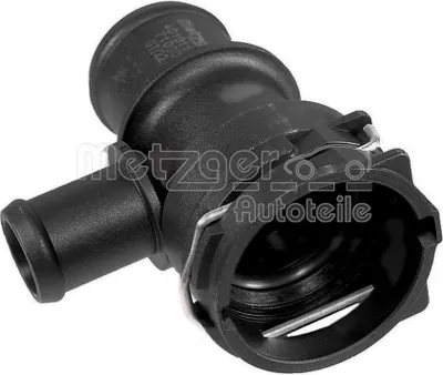 Produktbild von METZGER 4010116 Kühlmittelflansch für VW Golf V Schrägheck (1K1) Wasserflansch