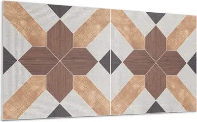 Produktbild von Geometrisches Muster Mit Motiv – Selbstklebende Fliesen – Wandverkleidung – Wandpaneel – PVC Fliesen – Vinylflisen – PCV Flisen – Selbstklebend – Wanddeko – 6 Stück 60 x 30 cm